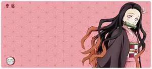 Demon Slayer Kimetsu No Yaiba Nezuko Gaming Mouse Pad, Computer Mouse Mat, Flat Stitched Edge, Non-Slip Rubber Base, Gamers & Office Use - Officially Licensed