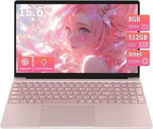 Trygood 15.6'' Laptop Computer,1080P FHD Display,8GB RAM,512GB SSD, Intel N5095 CPU Business Laptop,Numeric Keypad,Backlit Keyboard,Fingerprint Unlock,SD Card Reader,Webcam, 5GWiFi, HDMI,Pink Trygood 15.6'' Laptop Computer,1080P FHD Display,8GB RAM,512GB SSD, Intel N5095 CPU Business Laptop,Numeric Keypad,Backlit Keyboard,Fingerprint Unlock,SD Card Reader,Webcam, 5GWiFi, HDMI,Pink
