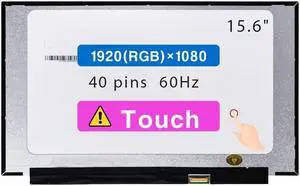 15.6" Screen Replacement for NV156FHM-T07 V8.1 V8.4 for Lenovo Ideapad 5-15ABA7 5-15ALC05 5-15ARE05 5-15IAL7 5-15IIL05 5-15ITL05 82FG 82LN 81YQ 82SF 81YK 5D11C74688 FHD 1920x1080 40 pin LCD Touch