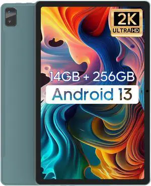 Android 13 Tablet, 11 Inch, 6+8GB (Expanded) RAM 256GB ROM Tablets with Octa-Core Processor, 2K Full HD Display, 13MP+5MP Dual Camera, Bluetooth 5.0, 7500mAh Battery, 2.4G+5G WiFi, Dual SIM,GPS