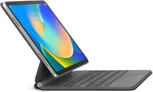 runelk Keyboard Case for iPad 10th Generation 2022 & 11th (A16, 2025) - Magic-Style Keyboard with Multi-Touch Trackpad - Floating Cantilever Stand - Magnetic Case for iPad 10.9 inch 10th / 11th Gen.