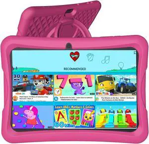 VNEIMQN Android Tablet 10.1 Inch with Case Pink
