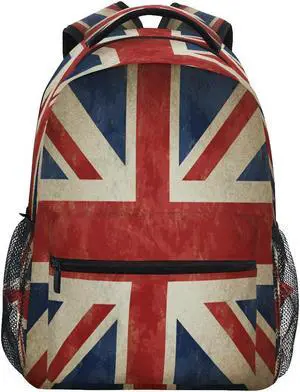 UOYO Backpacks UK British Flag School Bag Student Bookbag Adjustable Shoulder Bags Laptop Rucksack Travel Hiking Camping Daypack for Teens Girls Boys Women Men