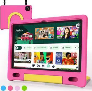 VNEIMQN Kids Tablet, 10.1 Inch Tablet for Kids, Android 14, 64GB, Octa-Core CPU, WiFi, Big Battery, Kids Conten, Parental Control, HD Display Children Age 3-12, Bluetooth, Pink Shockproof Case VNEIMQN Kids Tablet, 10.1 Inch Tablet for Kids, Android 14, 64GB, Octa-Core CPU, WiFi, Big Battery, Kids Conten, Parental Control, HD Display Children Age 3-12, Bluetooth, Pink Shockproof Case