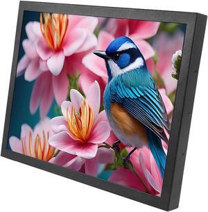 VSDISPLAY 15 Inch 1024x768 IPS LCD Monitor 4:3 Aspect Ratio Display with Metal Housing,Supports HD-MI/VGA/DVI Input,for Industrial/Gaming Extra Monitor