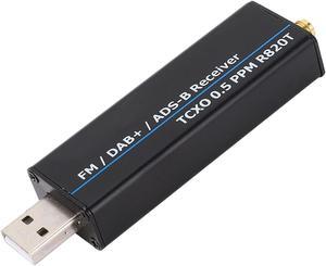 RTL SDR Receiver 100KHz to 1766MHz Full Band USB Radio Receiver High Performance for Amateur Radio Enthusiasts Aluminum Alloy Material