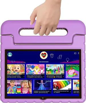 VNEIMQN Kids Tablet, 10 Inch Android 13, 4GB+64GB, Octa-Core, WiFi 6, Big Battery, Google Kids Space, Parental Control, 1280 * 800 HD Display Purple