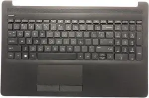 wzqrps Replacement Laptop Upper Case Palmrest Keyboard Touchpad Assembly Part for HP 15-DA 15-DB 15-DR 15-DA0053WM 15-DA0012DX 15-DA0073WM L20387-001 AP29M000400