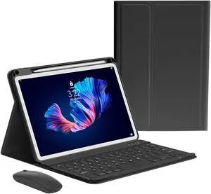 kaitesi Keyboard Case Mouse for iPad Pro 13 inch M4 Case with Keyboard and Mouse, Magnetically Detachable Color Keyboard Case for iPad Pro 13" M4,Black