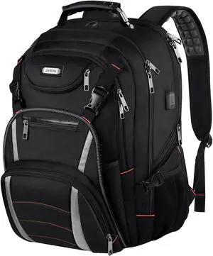 Travel Laptop Backpack,Extra Large Bookbag for Men Women,Basketball Backpack with USB Charging Port RFID Anti Theft TSA Approved Fits 17 Inch Computer Notebook,Water Resistant,College backpack