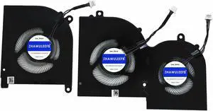 New CPU+GPU Cooling Fan for MSI Creator Z16 A11UET 1572 BS5405HS-U4W DC5V 1A BS4505HS-U5C DC5V 0.5A BS5405HS-U4W DC5V 1A 1572-CPU(Please Check The CPU Fan Picture Before Purchase, This Link is 1572