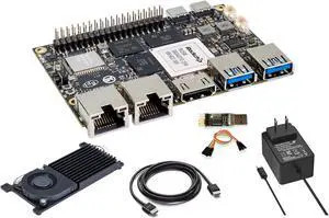 Banana Pi BPI-M7 LPDDR4x 16GB Single Board Computer, RK3588 CPU 6Tops NPU Mali-G610 GPU, 2X 2.5GbE Ethernet for AI Edge Computing/Cloud Servers/Video Encoder, Support Android Linux (BPI-M7(8+64GB))