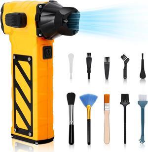 Electric Air Duster High Speed Handheld Jet Dry Blower 110000 RPM Powerful Air Blower with Window Breaker for Snow Removal