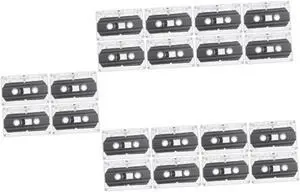 OSALADI 20 Pcs Blank Audio Tape Empty Audio Tapes Blank Cassette Tapes Recordable Audio Tapes Recordable Audio Cassette Tapes Blank Audio Cassette Tape Plastic High Transparency