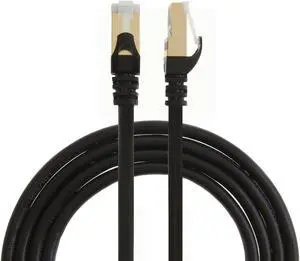 CableCreation Cat 7 Ethernet Cable 100ft, Ethernet Patch Cable, Double Shielded 10 Gigabit High Speed RJ45 LAN Network Cable for 100feet, 30m, Black