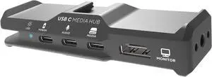 KONDOR BLUE | USB-C Media Hub Compatible with iPhone 15/16 | Mobile Video Rig, Full Sized HDMI for Monitoring & Workflows | Space Gray