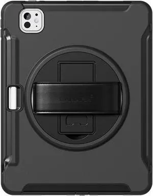 Sahara - Raider Series Heavy-Duty Case with Hand Strap for iPad Pro (M4) 13" 2024, Scorpion Black, (TB00384)