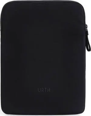 Urth Naos Laptop Sleeve - 15-16 Inch Padded, Water Resistant, Recycled Laptop Case Compatible with MacBook Air/Pro in Black