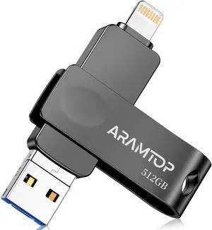 Photo Stick Memory Stick 512GB, Phone Flash Drive USB C Memory Stick External Storage Thumb Drive Compatible with iPhone, iPad,Android, PC and More Devices