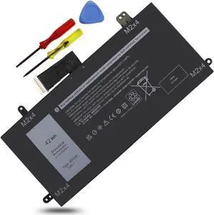 42Wh J0PGR Battery Replacement for Dell Latitude 5285 T17G T17G001 T17G002 Series Latitude 5285 5290 12 5285 5290 2-in-1 Li-polymer 0J0PGR JOPGR 0RDYCT RDYCT 1WND8 X16TW 0X16TW 0FTH6F FTH6F 7.6V