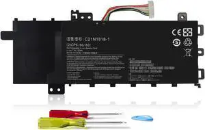 32Wh 7.6V C21N1818-1 Laptop Battery Replacement for ASUS VivoBook 15 F512FA F512DA F512JA X512DA X512JA F512FB F512FJ F512FL F512UA X512FA X512FB X512FJ X512FL X512JF X512JP 0B200-03190800 2ICP7/54/83
