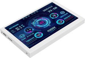 5 inch Computer Temp Monitor, IPS USB Mini Screen AIDA64 PC CPU HDD Data Monitor Computer Temperature Display Type C for PC ARGB Computer Case Secondary Screen