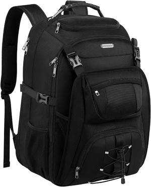 JCDOBEST Extra Large Laptop Backpack for Travel, College & Work, TSA Friendly Commuter Gaming Bag with USB Charging Port, Heavy-Duty Anti-Theft Design Fits 18.4 Inch Laptop, Grey, 21.7x15.9x10.2"