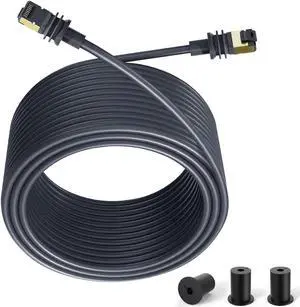 JOSTART Starlink Gen 3 Cable 150FT/45.7M,Starlink Replacement Cable for Starlink Standard V3 Dish/Starlink Extension Cable Internet Kit Satellite Starlink Accessories - Waterproof Grey