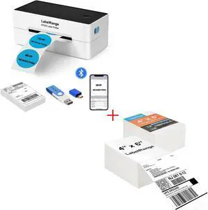 BT620 Label Printer with 1000 Sheets 4x6 Labels