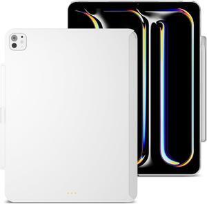 MAGEASY CoverBuddy Lite for M4 iPad Pro 13" (2024) - iPad Pro Case Compatible with Magic Keyboard for iPad Pro (M4), with Apple Pencil Pro Pencil Holder - White