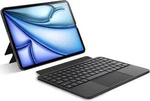 pekarejue Detachable Keyboard Case for iPad iPad Air 11-inch M2 2024 & iPad Air 5th,4th & iPad Pro 11 inch (4/3/2/1st Gen): Magnetic & Slim & Round Protective Cover with Trackpad, RGB Backlight