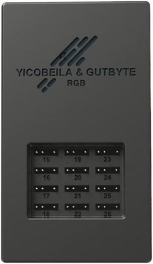Signal RGB Controller ARGB Controller Hub Divine Light Synchronous Controller Support 26 Channels Interface (Black)