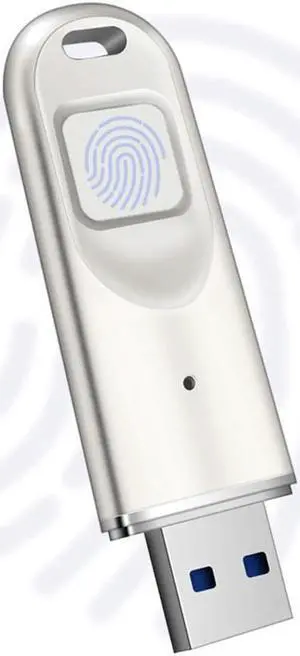 Swokely USB Flash Drive, Fingerprint Encrypted USB Drive, External Storage Fingerprint, High Speed USB 3.0 Flash, Build-in 8/32/64/128/256G for Secure Data Storage and Transfer, Password, for Laptop