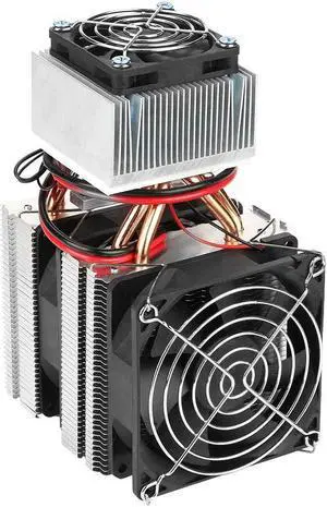 Thincol 12V Thermoelectric Peltier Air Cooling System, 60mm x 60mm Cooling Block Cooler for Semiconductor, Desktop, Server