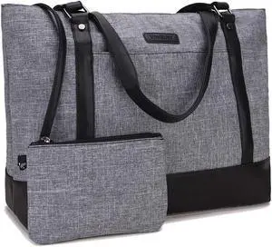 Laptop Tote Bag for Women, 15.6 Inch Computer Shoulder Bag Teacher Work Bag Travel Purse with Small Pouch VONXURY
