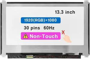 Screen Replacement for ASUS ZENBOOK UX305 UX305C UX305CA UX305F UX305FA UX305L UX305LA UX305U UX305UA Series 13.3" FHD 1920×1080 30 pin LCD Non-Touch Screen Display Panel