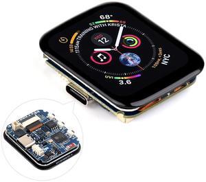 Waveshare RP2040 Microcontroller Development Board 1.69inch Touch LCD, Based on Raspberry Pi RP2040, Rounded Corners, Dual-core Arm Processor, 16MB Flash, Accelerometer and Gyroscope Sensor