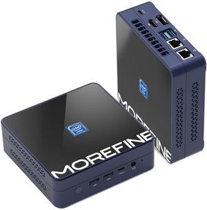 MOREFINE M9S Mini PC,12th Gen Alder Lake N305 (Up to 3.8GHz), Mini Desktop Computers with 16GB DDR5 RAM 1TB M.2 NVMe SSD, Mini Computers Support 4K Triple Display/WiFi 6/BT 5.2 for Home and Office