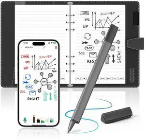 NEWYES SyncPen 4 Set Smart Digital Pen with Smart Notebook Bluetooth Wireless OCR Digital Pen for Students, Designer, Business Man, Record Notes, Bluetooth, Wireless, iOS