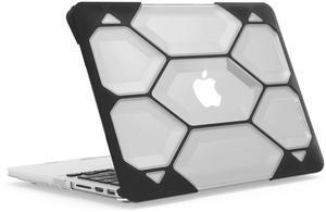 IBENZER Compatible with MacBook Pro 13 Inch Case 2015 2014 2013 2012 A1502 A1425, Heavy Duty Protective Hard Shell Case Cover for Old Version Apple Mac Pro Retina 13, Clear, HR13CYCL