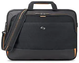 Solo New York Focus 17.3 Inch Laptop Briefcase, Black