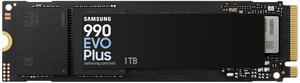 Samsung Internal SSD 990 Evo Plus NVMe M.2 PCIe 4.0 x 4/5.0x2, 1 TB, Read Speed up to 7150MB/s, Intelligent Turbo Write 2.0, Perfect for Gaming and Working, MZ-V9S1T0BW