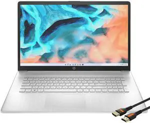 HP Laptops 17 inch Windows 11 | AMD Ryzen 5 5500U 6Core | FHD 1920x1080 IPS Display Narrow Bezel | Numeric Keyboard | Wireless-AC | Webcam | USB Type-C | HDMI Cable (32GB RAM | 1TB PCIe SSD)