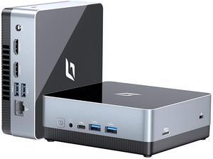 CyberGeek Mini CPU Intel N5095A Quad-Core(Beat N5105) Up to 2.9Ghz, Mini Desktop PC 16GB DDR4 RAM 128GB PCIe SSD, Micro PC Supports 4K Dual Display, WiFi, BT, RJ45, USB, VESA for Home Office Business
