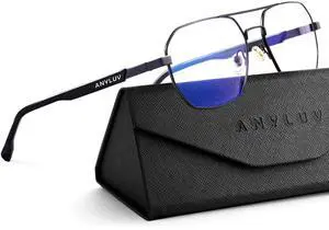 ANYLUV Blue Light Glasses for Men + Blue Light Blocking Glasses