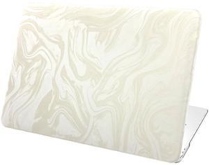 BaayCerrie Velvet White Ripple Design for MacBook Pro 16 inch Case 2023 2021 Model A2991 A2780 A2485 M3 M2 M1 Pro/Max Chip