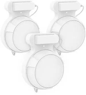 Bangcheer Wall Mount Bracket for TP-Link Deco BE23/BE25/BE3600/BE5000 Mesh WiFi 7 System Network and Power Cord Management Space-Saving TP-Link WiFi 7 Router Wall Mount Bracket (White-3Pack,White)