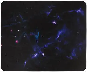 ESPTIGER Mouse Pads HeTu (480 x 400 x 4mm) Standard Size Glass Glaze Coating Scratch-Resistant Grainy Texture Large Gaming Mousepad - Multi-Color Galaxy Design