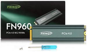 Fikwot FN960 1TB M.2 2280 PCIe Gen4 x4 NVMe 1.4 Internal Solid State Drive with Heatsink - Speeds up to 5,000MB/s, Dynamic SLC Cache, Compatible PS5 Internal SSD