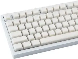 GEKUCAP 142 Keys White Jade PBT Keycaps Double Shot SA Profile Keycaps Minimalist Style Custom Keycaps Set for ANSI Layout 61/64/68/84/87/100/104/108 Mechanical Keyboard
